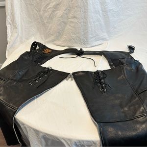 Leather Riding Chaps- Men’s size Large